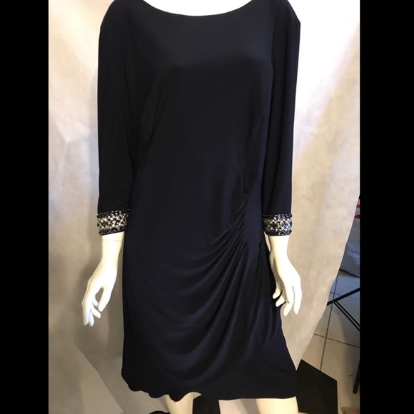 NEW Alex Evenings Embellished 3/4 Sleeve Sheath Dress [PLUS SZ‎ 22W ] - Picture 3 of 8